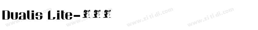 Dualis Lite字体转换